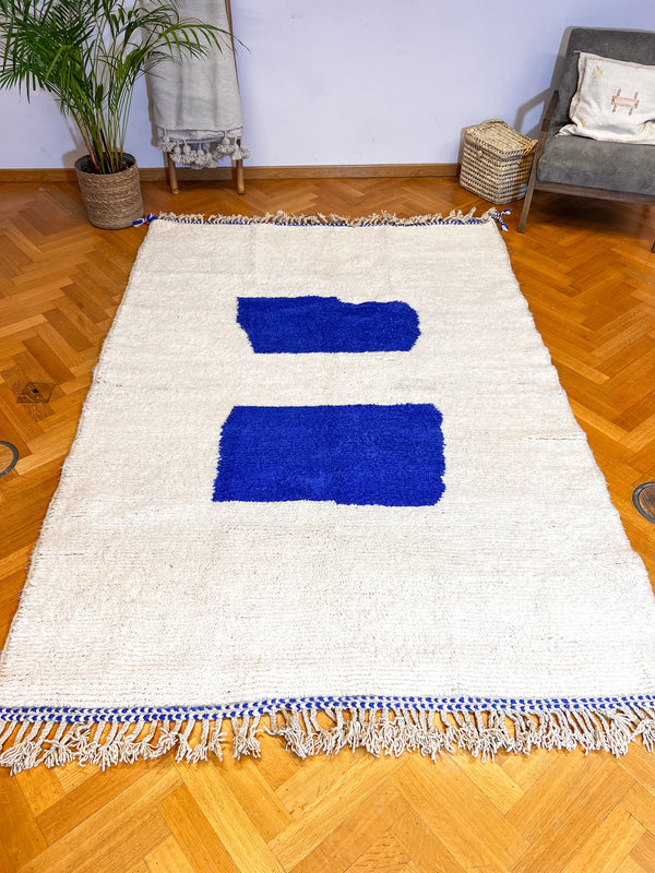 ZARKA: Tapis Beni Ouarain 100% laine