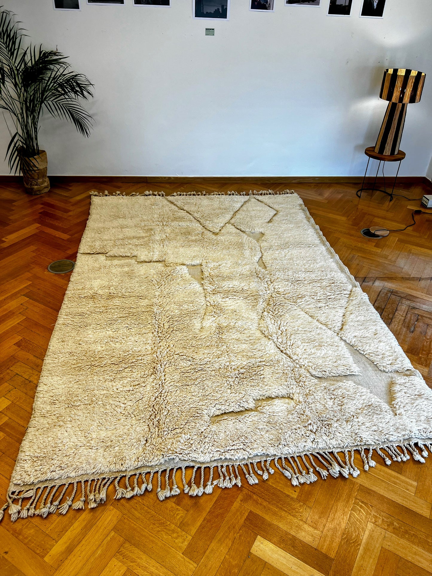 ZINA: Tapis Beni Ouarain 100% laine à la main 300cm x 200cm