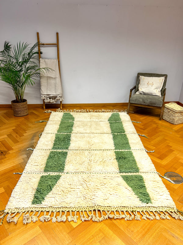 MATCHA: Tapis Beni Ouarain 100% laine