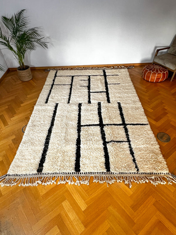 NICHEN: Tapis Beni Ouarain 100% laine