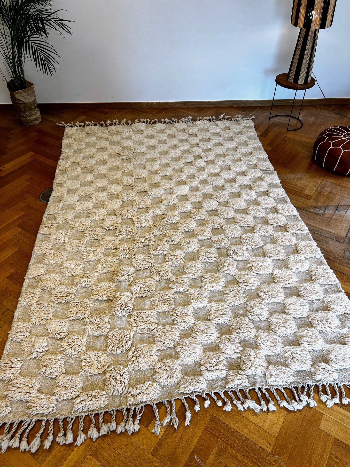 DAMMA: Tapis Beni Ouarain 100% laine à la main 300cm x 200cm